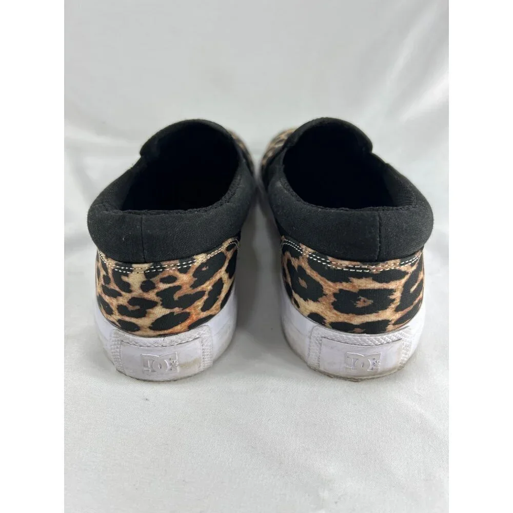 DC Leopard Print Slip-On Shoes